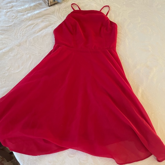 Lulu’s Red Mini Dress - Picture 2 of 5